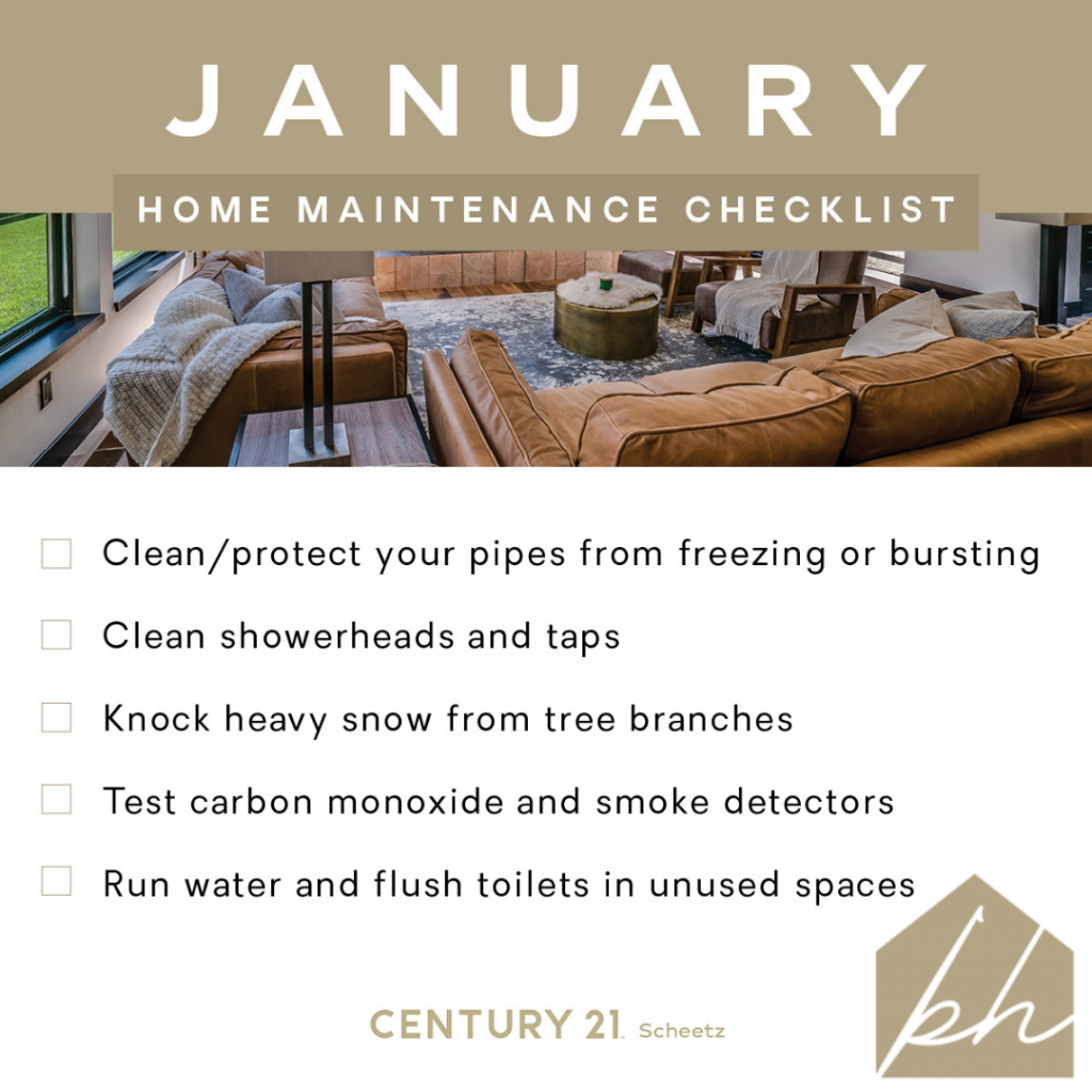 january monthly maintenance checklist